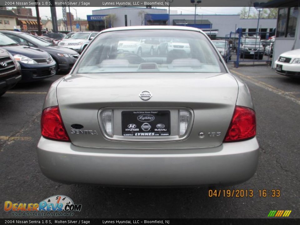 2004 Nissan Sentra 1.8 S Molten Silver / Sage Photo #4
