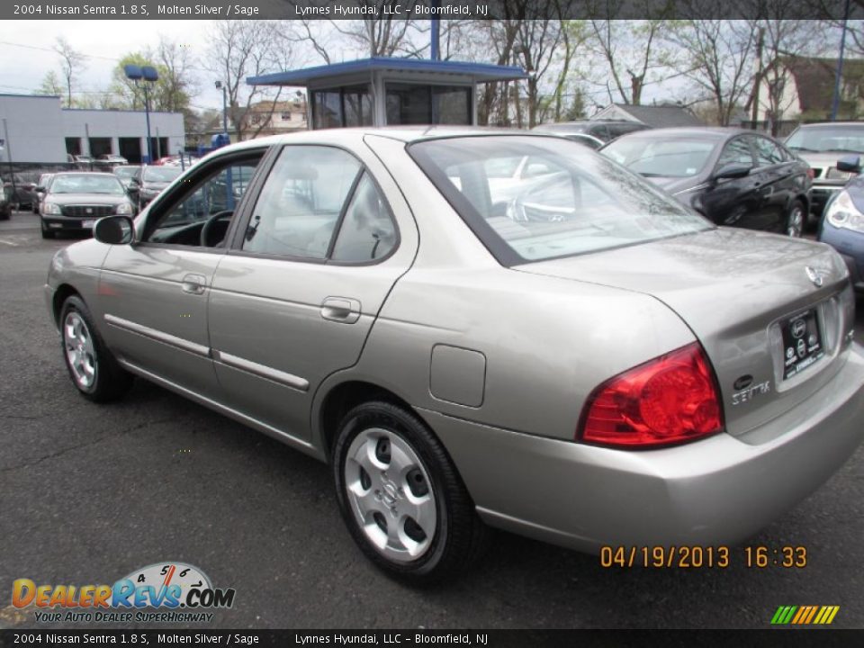 2004 Nissan Sentra 1.8 S Molten Silver / Sage Photo #5
