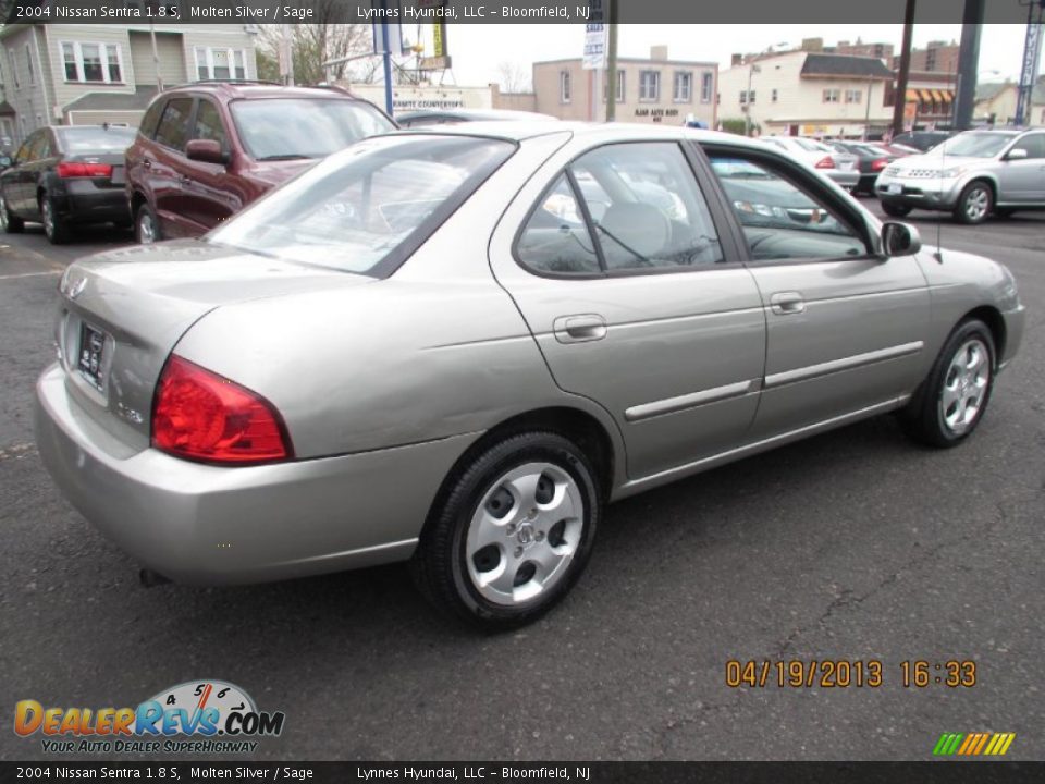 2004 Nissan Sentra 1.8 S Molten Silver / Sage Photo #6