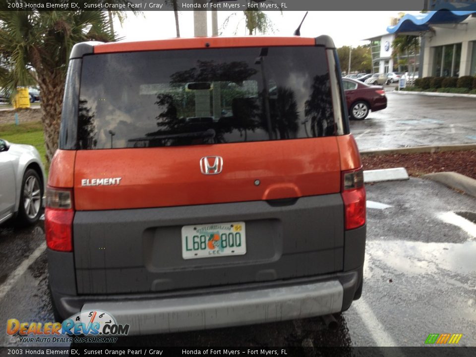2003 Honda Element EX Sunset Orange Pearl / Gray Photo #9