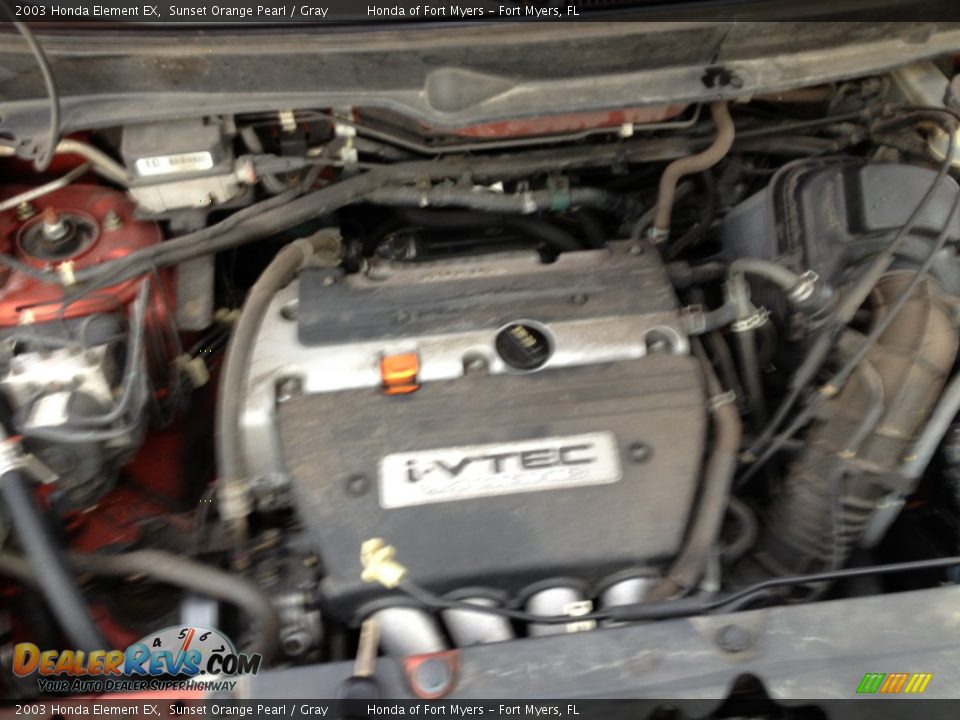 2003 Honda Element EX Sunset Orange Pearl / Gray Photo #10