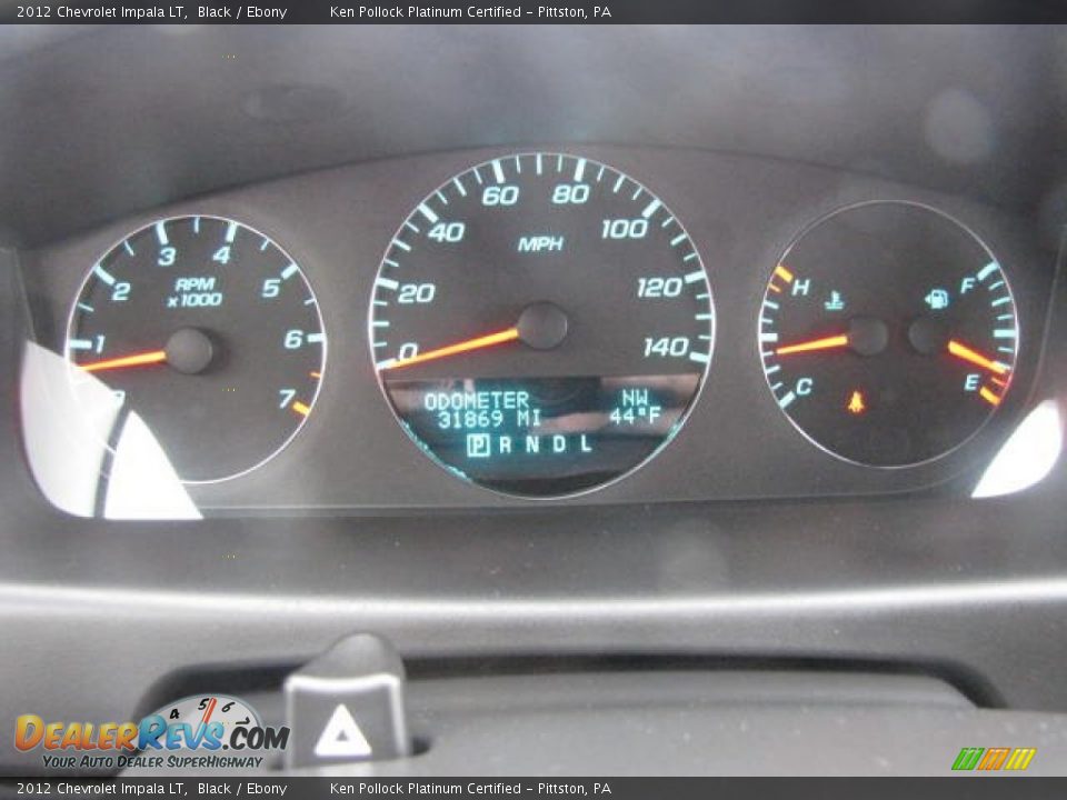 2012 Chevrolet Impala LT Black / Ebony Photo #32