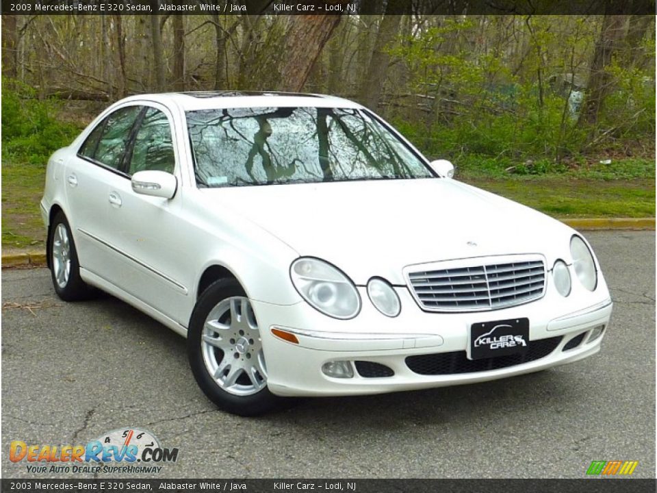2003 Mercedes-Benz E 320 Sedan Alabaster White / Java Photo #1