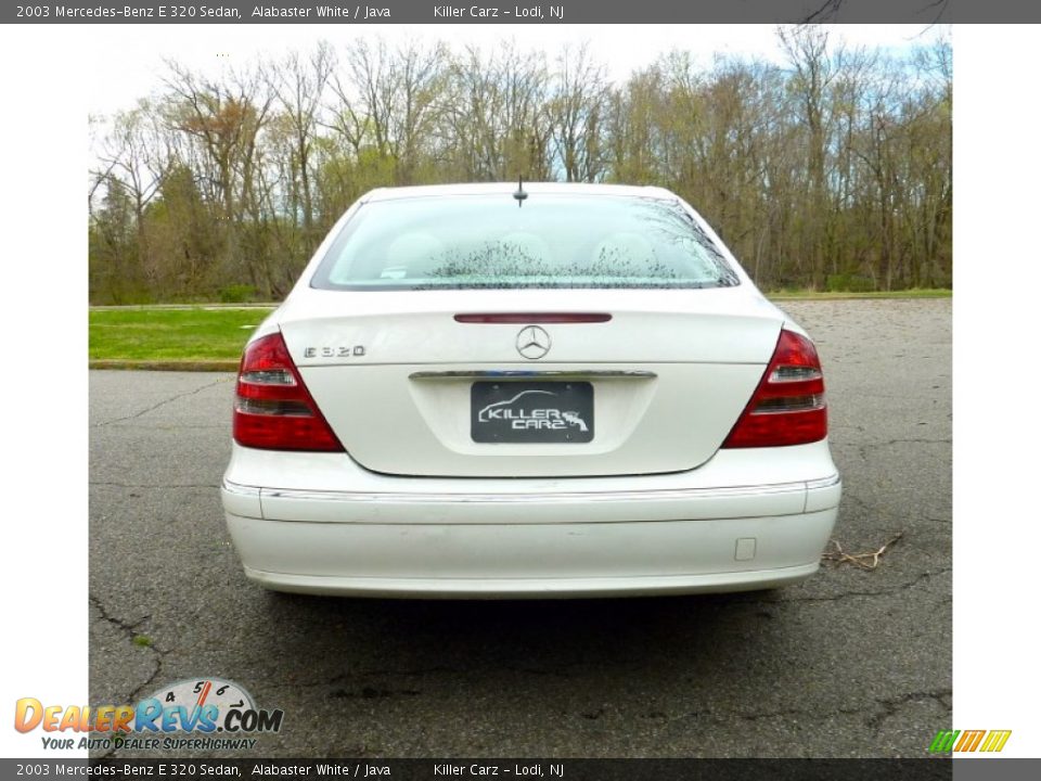 2003 Mercedes-Benz E 320 Sedan Alabaster White / Java Photo #6