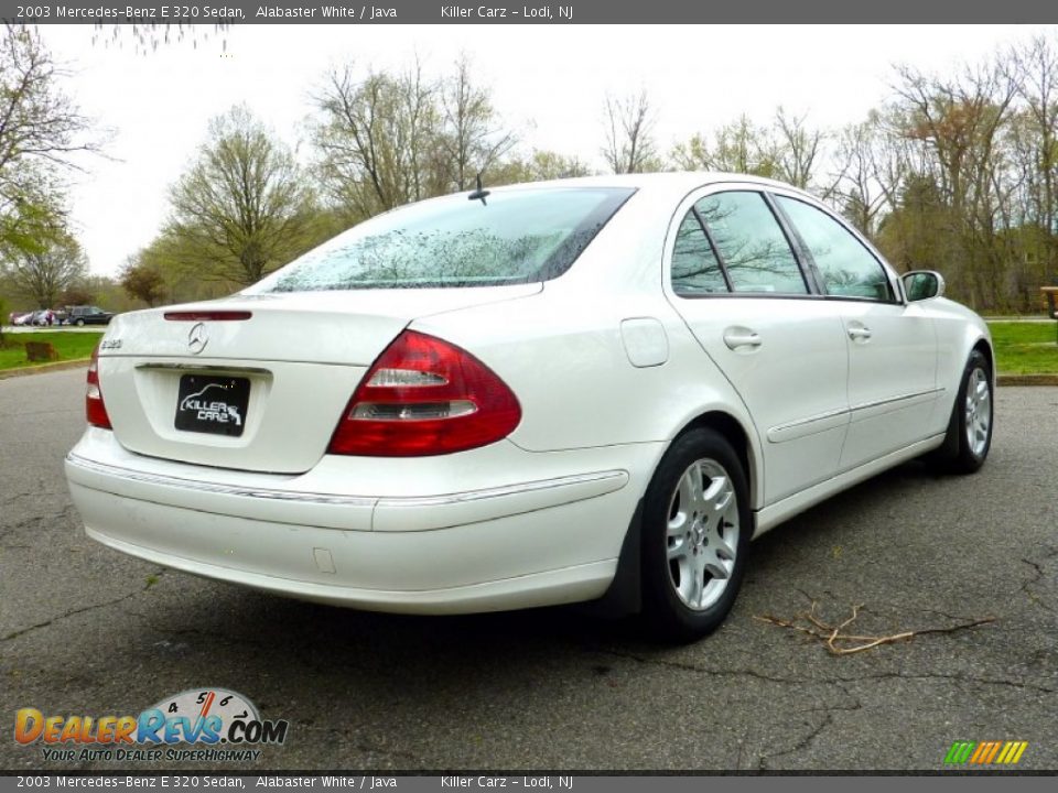 2003 Mercedes-Benz E 320 Sedan Alabaster White / Java Photo #7
