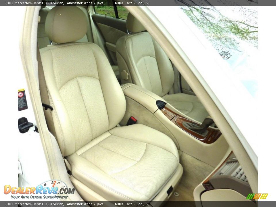 2003 Mercedes-Benz E 320 Sedan Alabaster White / Java Photo #22