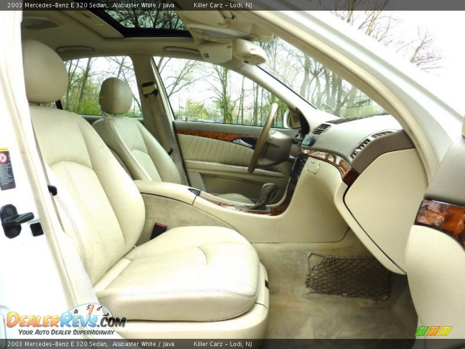 2003 Mercedes-Benz E 320 Sedan Alabaster White / Java Photo #23