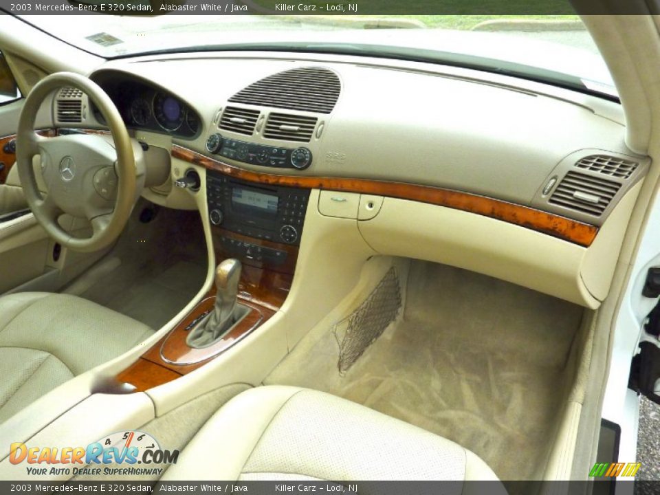 2003 Mercedes-Benz E 320 Sedan Alabaster White / Java Photo #24