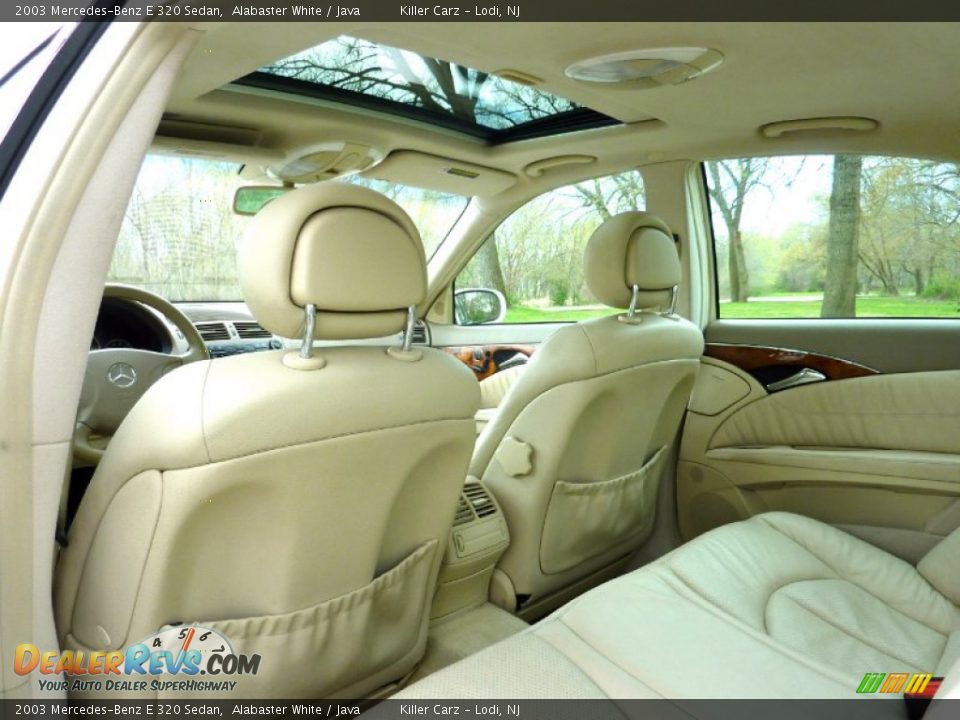 2003 Mercedes-Benz E 320 Sedan Alabaster White / Java Photo #25