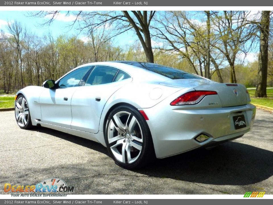 2012 Fisker Karma EcoChic Silver Wind / Glacier Tri-Tone Photo #5