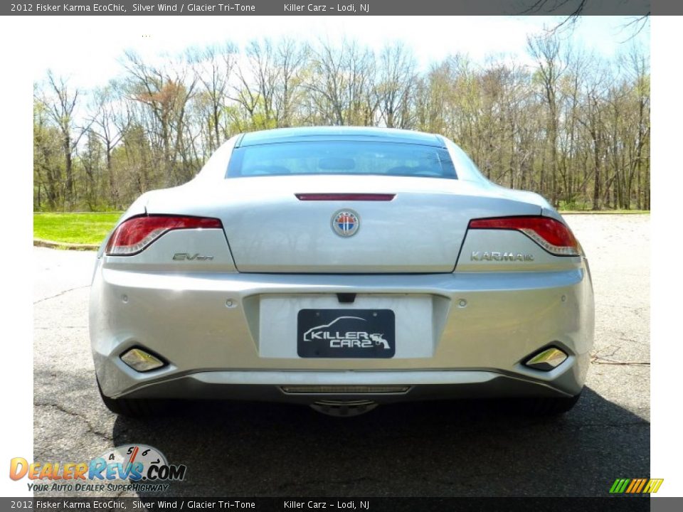 2012 Fisker Karma EcoChic Silver Wind / Glacier Tri-Tone Photo #6