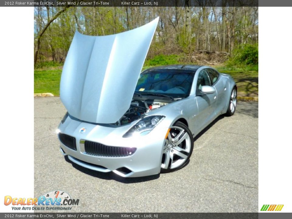 2012 Fisker Karma EcoChic Silver Wind / Glacier Tri-Tone Photo #10