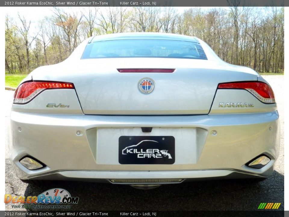 2012 Fisker Karma EcoChic Silver Wind / Glacier Tri-Tone Photo #12