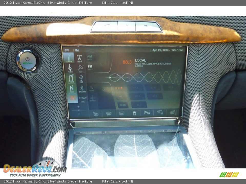 2012 Fisker Karma EcoChic Silver Wind / Glacier Tri-Tone Photo #22