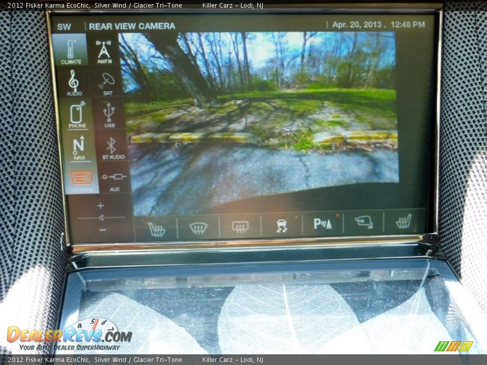 2012 Fisker Karma EcoChic Silver Wind / Glacier Tri-Tone Photo #25