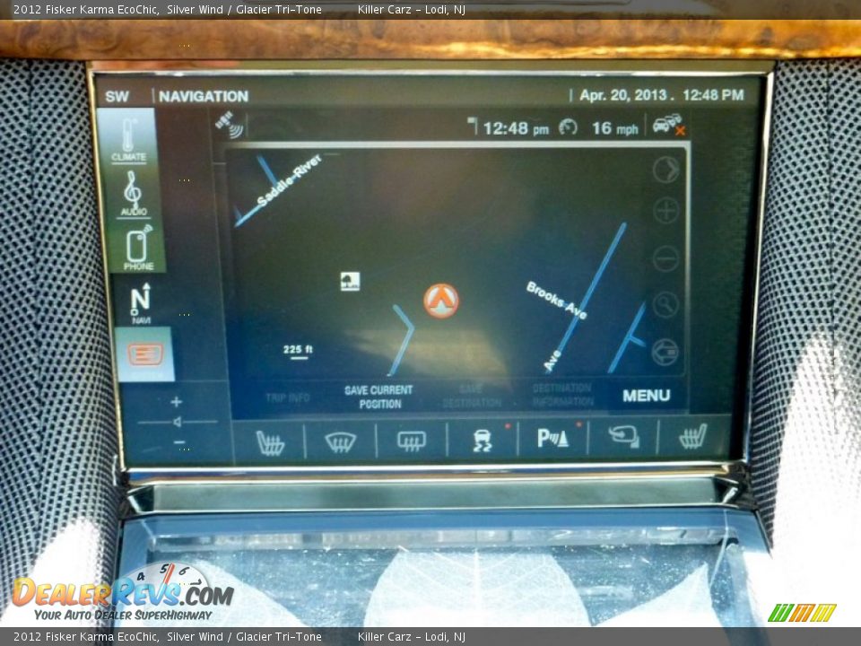 2012 Fisker Karma EcoChic Silver Wind / Glacier Tri-Tone Photo #26