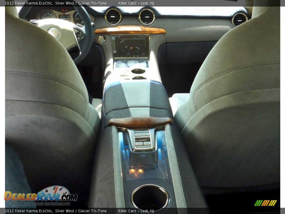 2012 Fisker Karma EcoChic Silver Wind / Glacier Tri-Tone Photo #35
