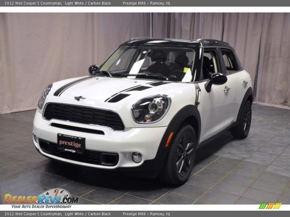 2012 Mini Cooper S Countryman Light White / Carbon Black Photo #1