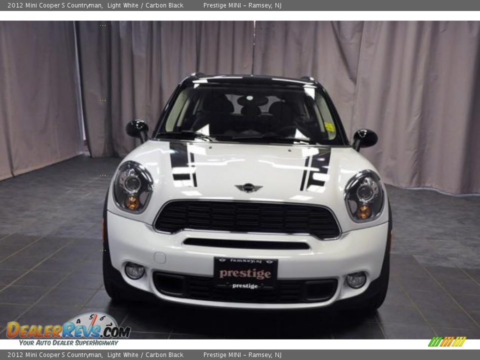 2012 Mini Cooper S Countryman Light White / Carbon Black Photo #3