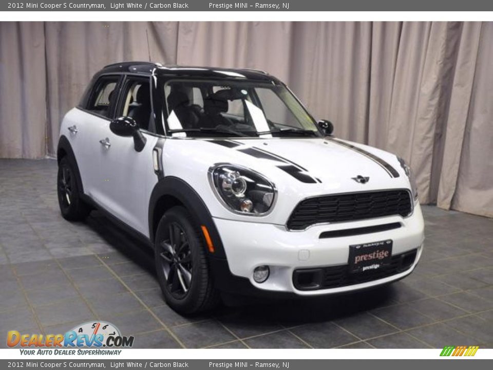 2012 Mini Cooper S Countryman Light White / Carbon Black Photo #4