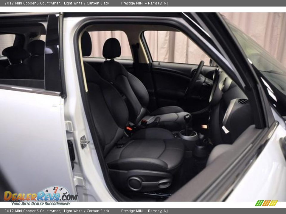 2012 Mini Cooper S Countryman Light White / Carbon Black Photo #7