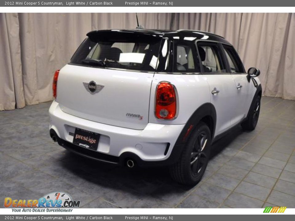 2012 Mini Cooper S Countryman Light White / Carbon Black Photo #13
