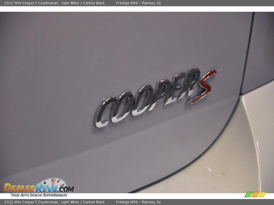2012 Mini Cooper S Countryman Light White / Carbon Black Photo #17