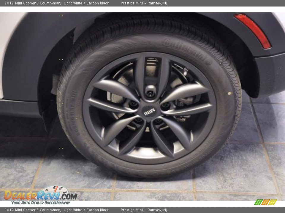 2012 Mini Cooper S Countryman Light White / Carbon Black Photo #21