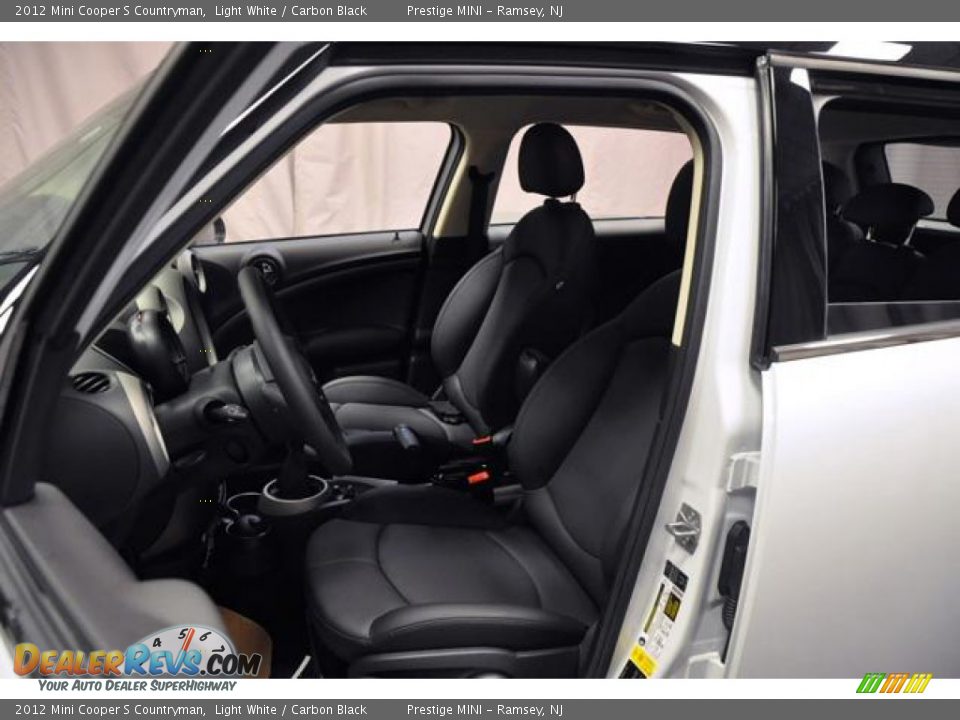 2012 Mini Cooper S Countryman Light White / Carbon Black Photo #24