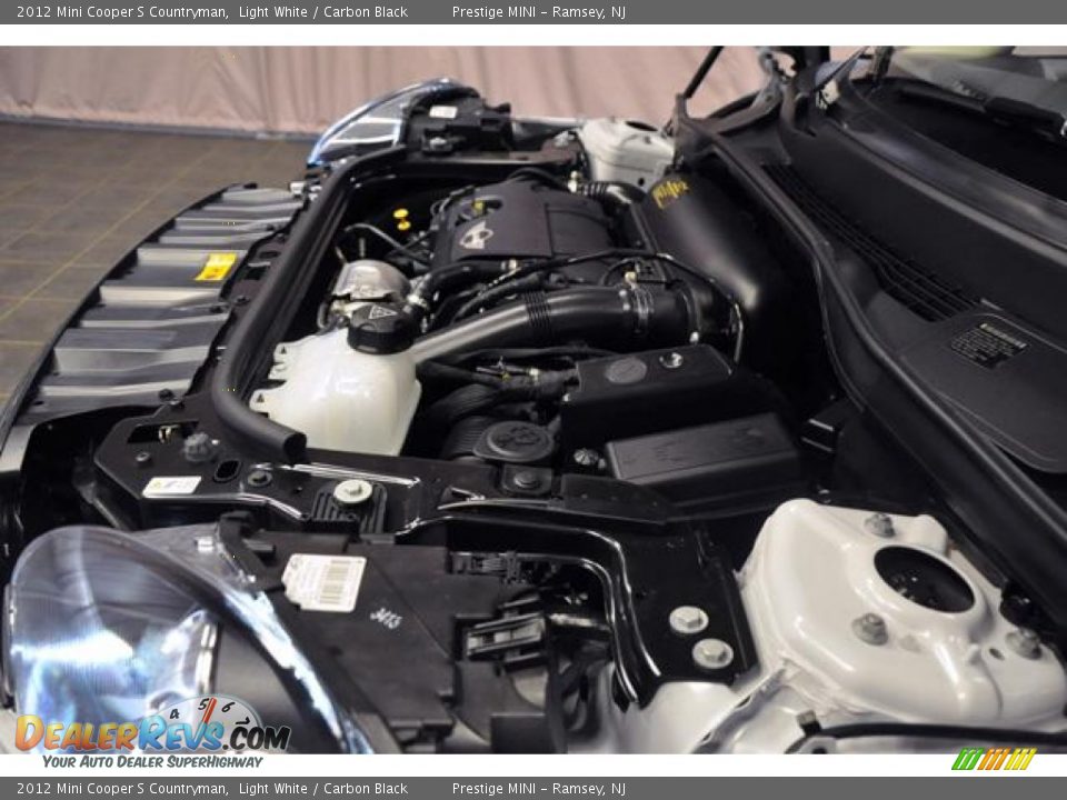 2012 Mini Cooper S Countryman Light White / Carbon Black Photo #30