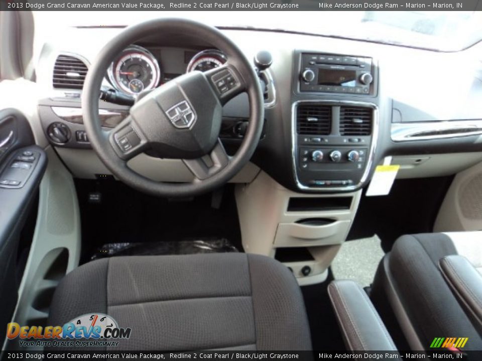 2013 Dodge Grand Caravan American Value Package Redline 2 Coat Pearl / Black/Light Graystone Photo #4