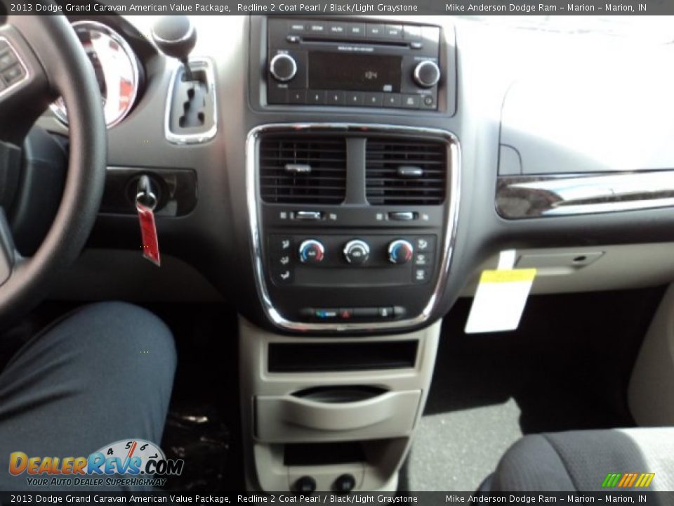 2013 Dodge Grand Caravan American Value Package Redline 2 Coat Pearl / Black/Light Graystone Photo #6