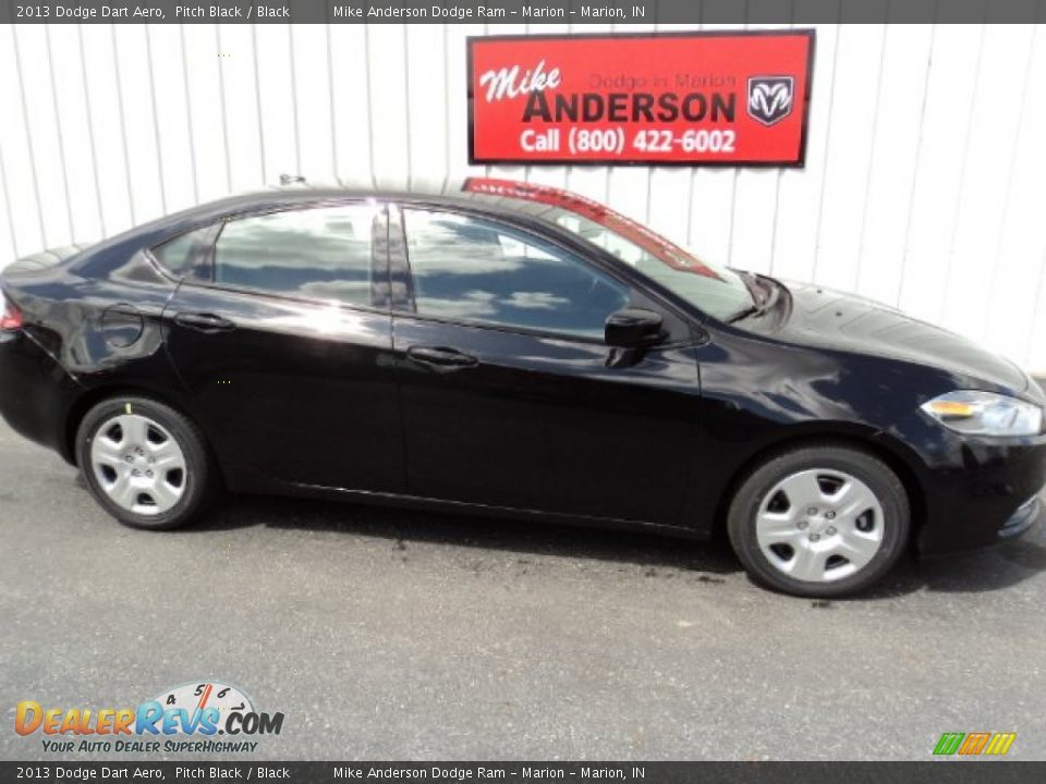2013 Dodge Dart Aero Pitch Black / Black Photo #2