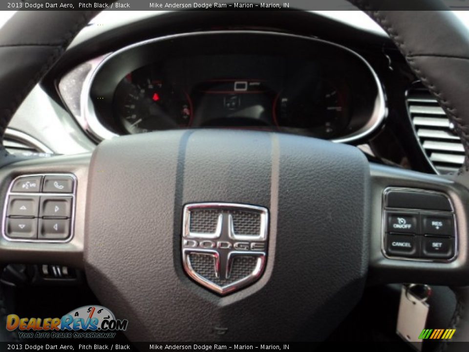 2013 Dodge Dart Aero Pitch Black / Black Photo #7