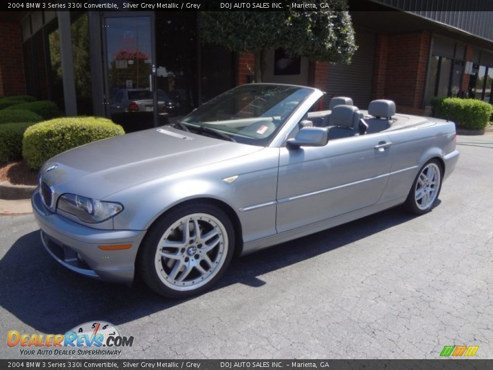 2004 BMW 3 Series 330i Convertible Silver Grey Metallic / Grey Photo #1