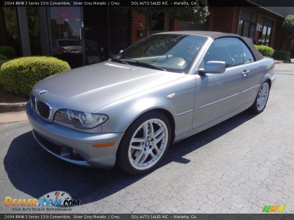 2004 BMW 3 Series 330i Convertible Silver Grey Metallic / Grey Photo #2