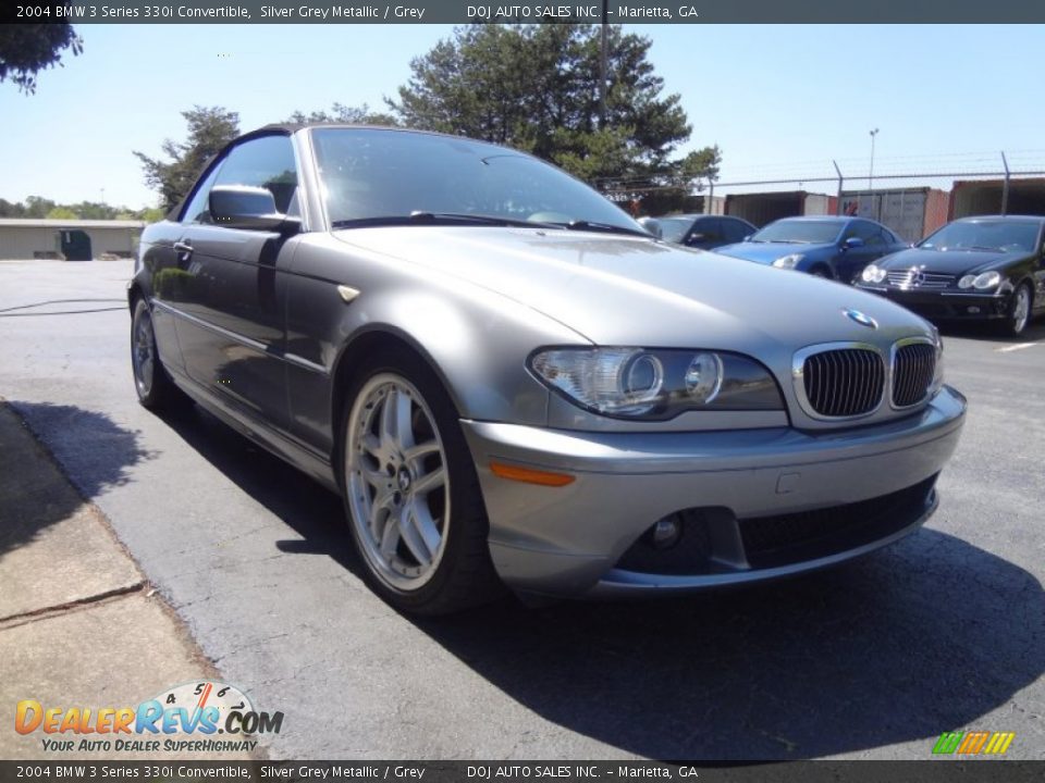 2004 BMW 3 Series 330i Convertible Silver Grey Metallic / Grey Photo #3