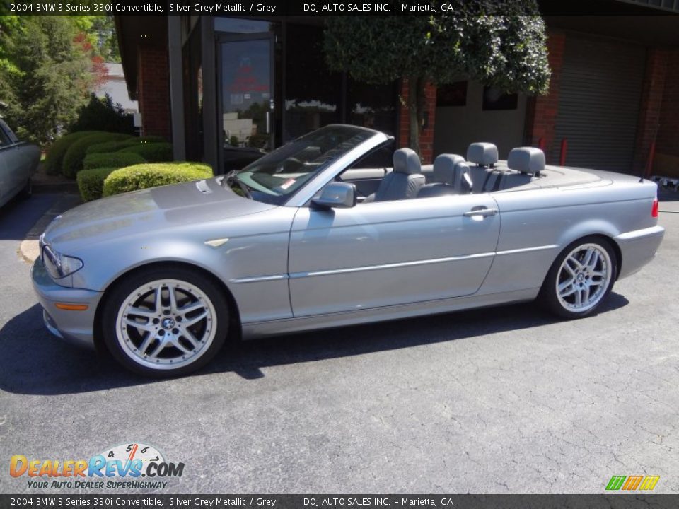 2004 BMW 3 Series 330i Convertible Silver Grey Metallic / Grey Photo #4