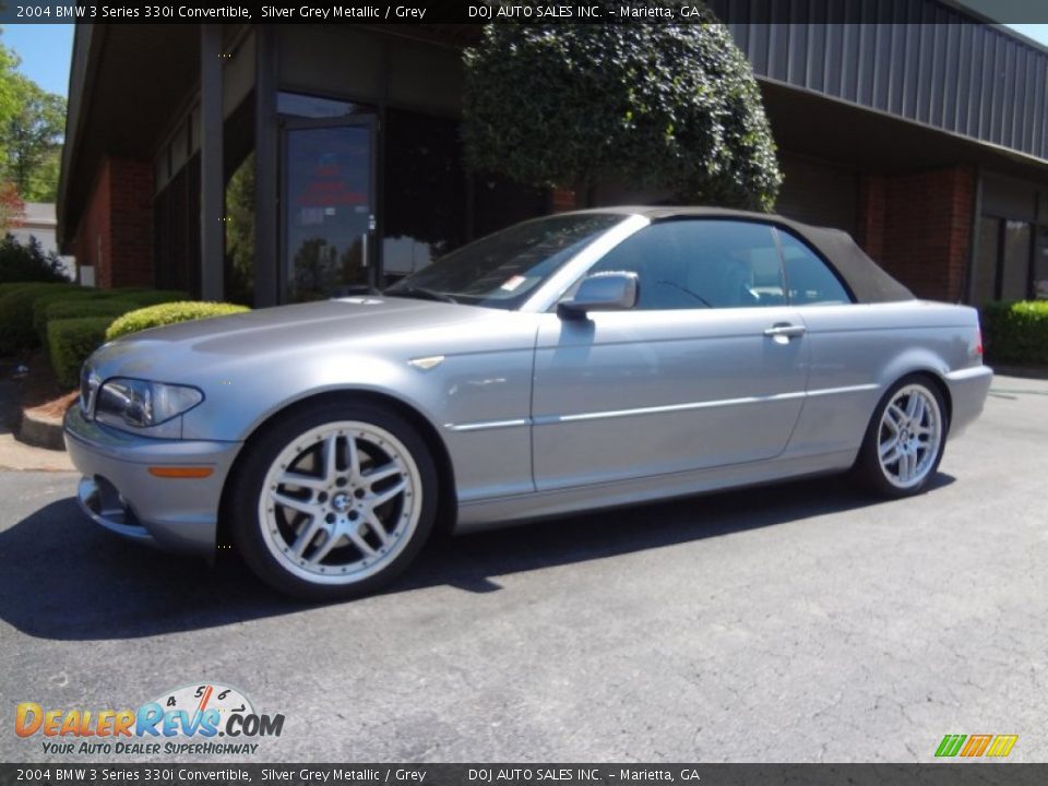 2004 BMW 3 Series 330i Convertible Silver Grey Metallic / Grey Photo #5