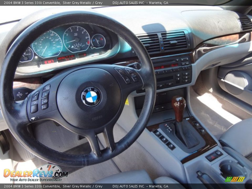 2004 BMW 3 Series 330i Convertible Silver Grey Metallic / Grey Photo #8