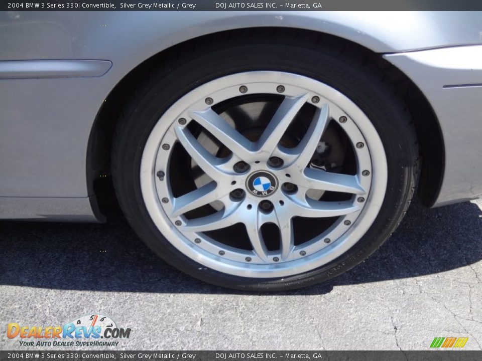 2004 BMW 3 Series 330i Convertible Silver Grey Metallic / Grey Photo #9