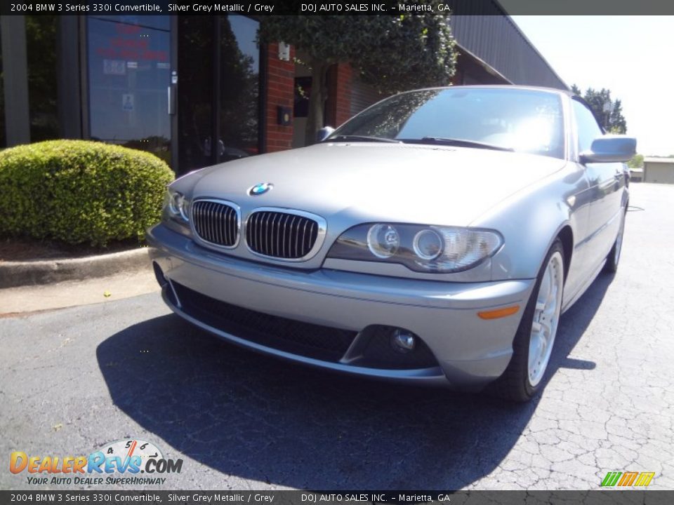 2004 BMW 3 Series 330i Convertible Silver Grey Metallic / Grey Photo #10