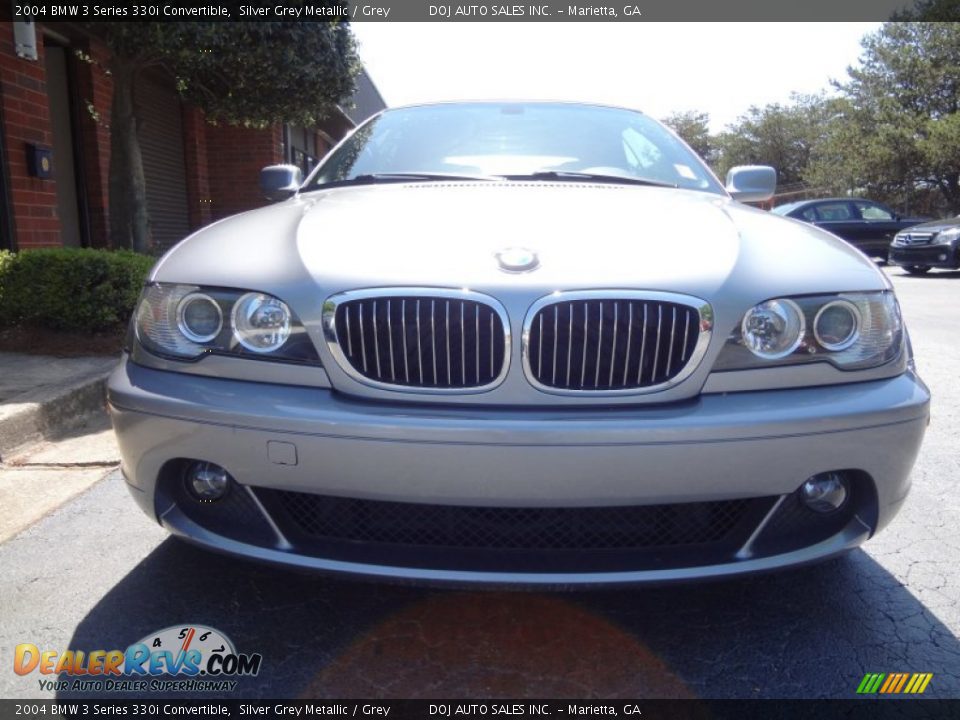 2004 BMW 3 Series 330i Convertible Silver Grey Metallic / Grey Photo #11