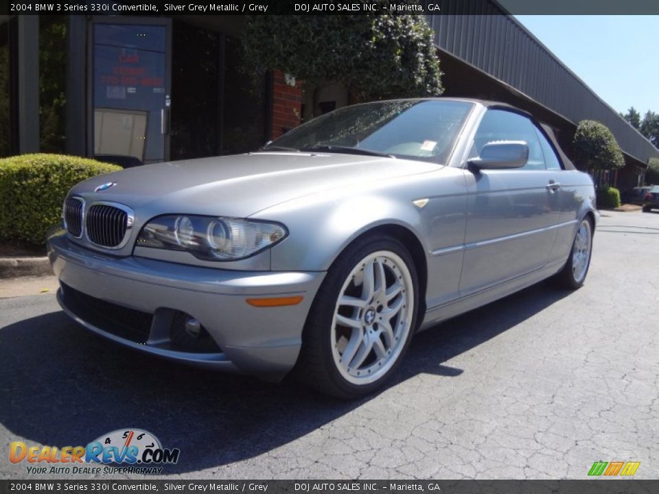 2004 BMW 3 Series 330i Convertible Silver Grey Metallic / Grey Photo #12