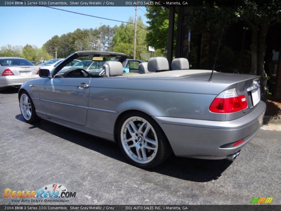 2004 BMW 3 Series 330i Convertible Silver Grey Metallic / Grey Photo #13