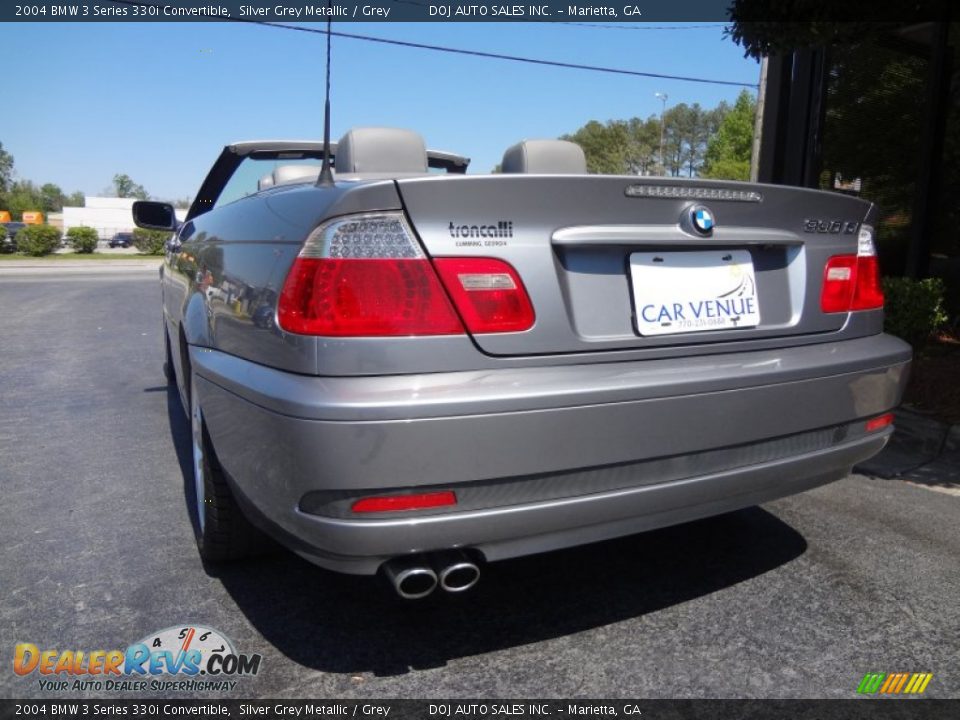 2004 BMW 3 Series 330i Convertible Silver Grey Metallic / Grey Photo #14