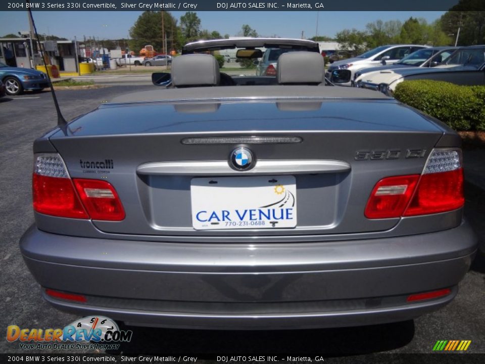2004 BMW 3 Series 330i Convertible Silver Grey Metallic / Grey Photo #15
