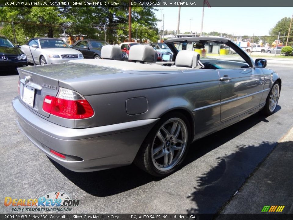 2004 BMW 3 Series 330i Convertible Silver Grey Metallic / Grey Photo #16