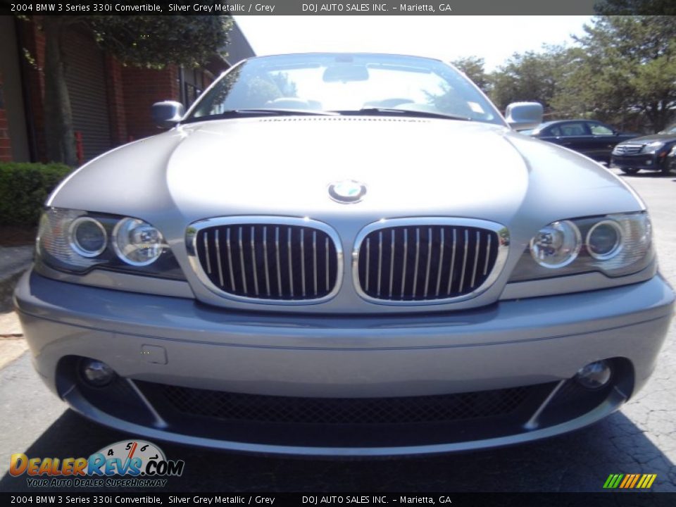 2004 BMW 3 Series 330i Convertible Silver Grey Metallic / Grey Photo #17