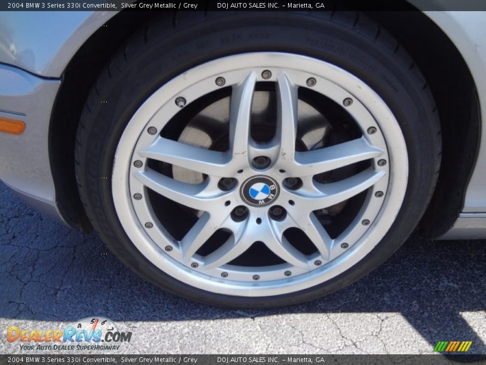 2004 BMW 3 Series 330i Convertible Silver Grey Metallic / Grey Photo #18